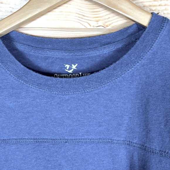 Outdoor Life Super Soft Long Sleeved Crewneck T-Shirt, Blue, Size XL - Picture 2 of 6